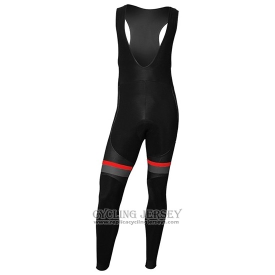 2019 Cycling Jersey Nalini Black Red Long Sleeve And Bib Tight